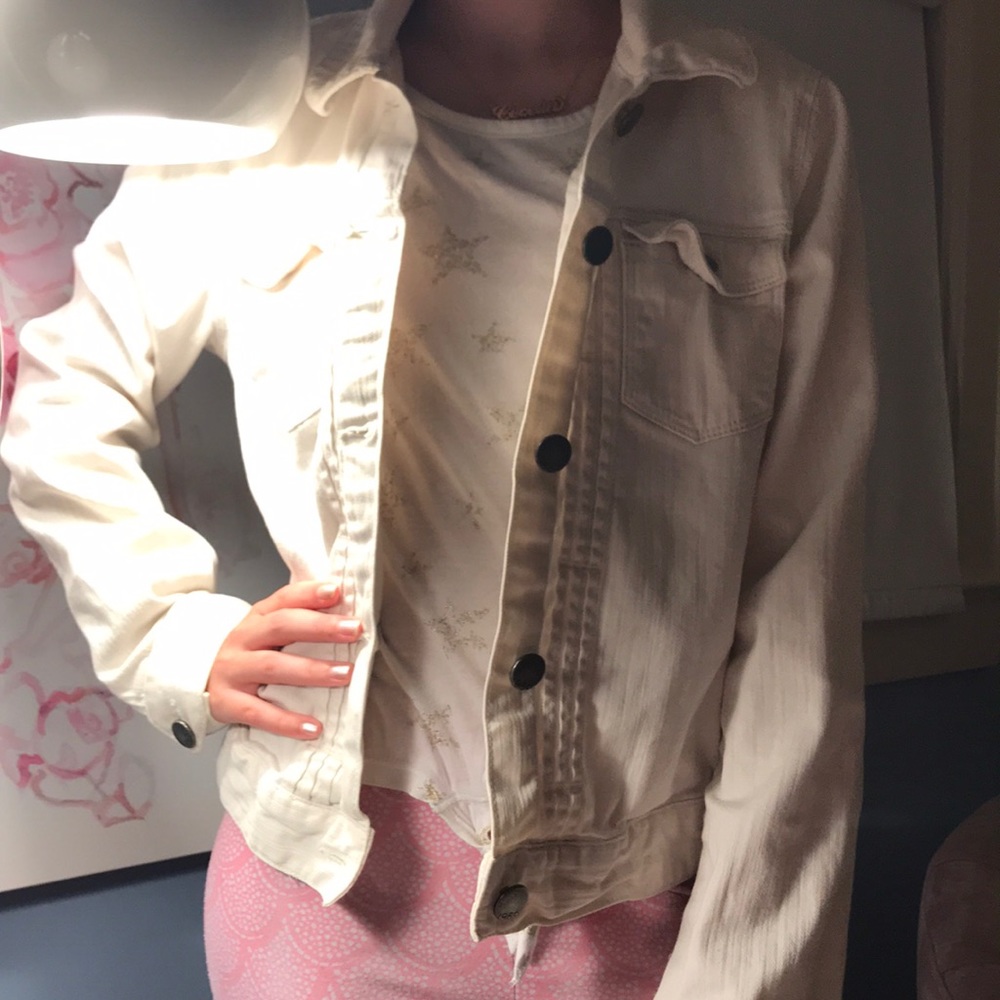 White Jean jacket - Picture 2 of 3